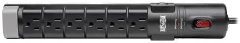 Tripp Lite 8 Outlet Surge Protector Power Strip, 6ft Cord Right Angle Plug, Tel/Modem, & $150K INSURANCE (TLP806TEL)