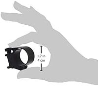 Weaver Detachable 30mm High Top Mount Rings Black