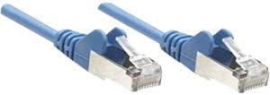 Intellinet Patch Cable, Cat6, Utp, 3', Blue - PVC Cable Jacket for Flexibility and Durability with