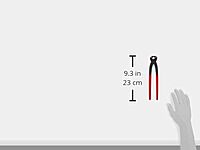 KNIPEX - 10 99 i220 Tools - Ear Clamp Pliers, Front and Side Jaws (1099i220), Red