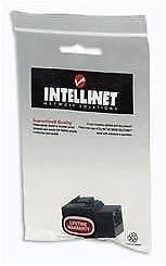 Intellinet Cat6 Inline Coupler, Keystone Type - Network coupler - RJ-45 (F) to RJ-45 (F) - CAT 6 - black