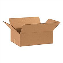Flat Corrugated Boxes - 15 x 10 x 5 in, Kraft (Pack of 25)