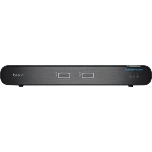 Belkin Universal 2nd Gen Secure KVM Switch, 2-Port Dual Head No CAC - 2 Computer(s) - 1 Local User(s)