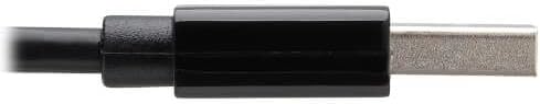 Tripp Lite USB C USB-A to RJ45 Gigabit Ethernet Network Adapter 2xM/F Black