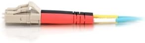 C2G OM3 LC-LC Duplex Multimode Fiber Optic Patch Cable 10Gb 50/125 PVC