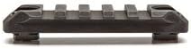 Bravo Company Rail Section Aluminum Picatinny Rail Section, Black, Mlok Compatible, 3"
