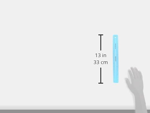 Westcott Shatterproof Ruler, Assorted Translucent Colors, 12" (Pack of 3) Single (Pack of 3) Shatterproof