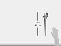 Crescent Adjustable Tapered Handle Wrench - Boxed - Home Improvement, Garage & Mechanic Versatile Hand Tool - 15" - AC215BK