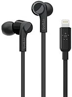 Belkin SOUNDFORM Wired Earbuds with Lightning Connector - Stereo - Black