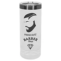 22 oz. Skinny Tumbler - Ghost Black Collection