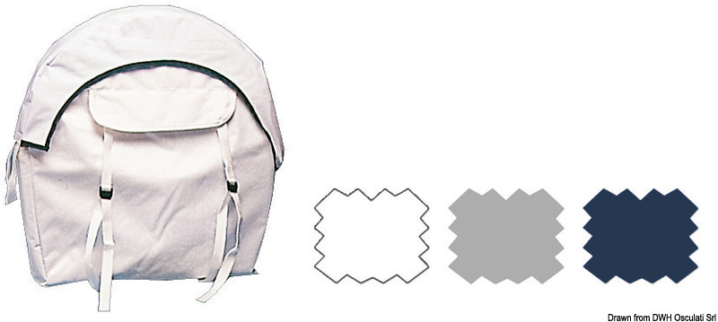 Horseshoe lifebuoy w/ white cover