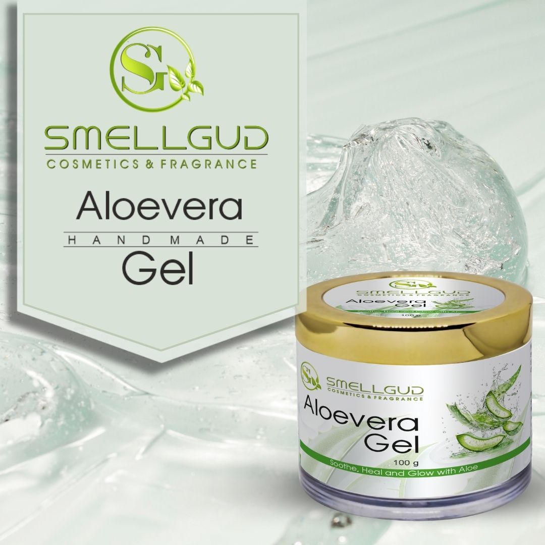 100% Organic Aloe Vera Gel For Face, With Natural Aloe Vera & Vitamin E For Skin And Hair 100 gm