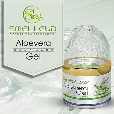 100% Organic Aloe Vera Gel For Face, With Natural Aloe Vera & Vitamin E For Skin And Hair 100 gm