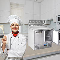 With two doors, this refrigerator has plenty of space for all of your salad needs. With two doors, this refrigerator has plenty of space for all of your salad needs.