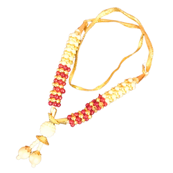 Decorative Garland With Red and White beads