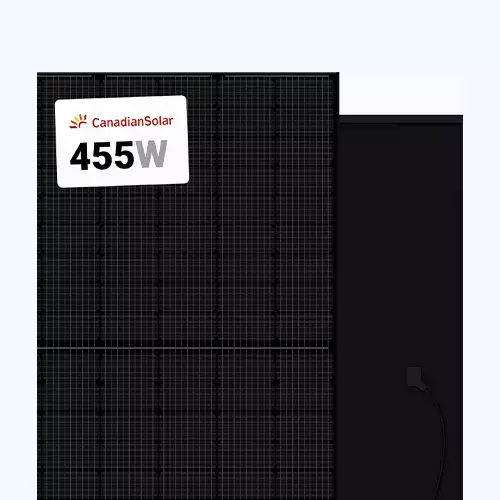 Canadian Solar 455W Black Monofacial Panel | CS6.1-54TM-455H | 108 Half-Cells