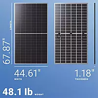 VSUN 405W 108 Mono Cells Bifacial Solar Panel | VSUN 405-132BMH