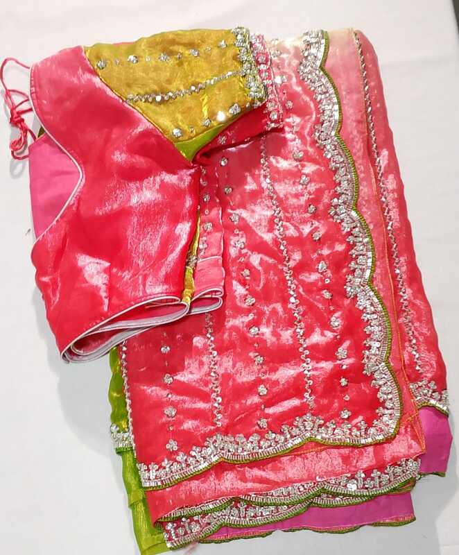 J254: Ready To Ship Beautiful Sequence Work Saree With Stitched Blouse J254: Ready To Ship Beautiful Sequence Work Saree With Stitched Blouse