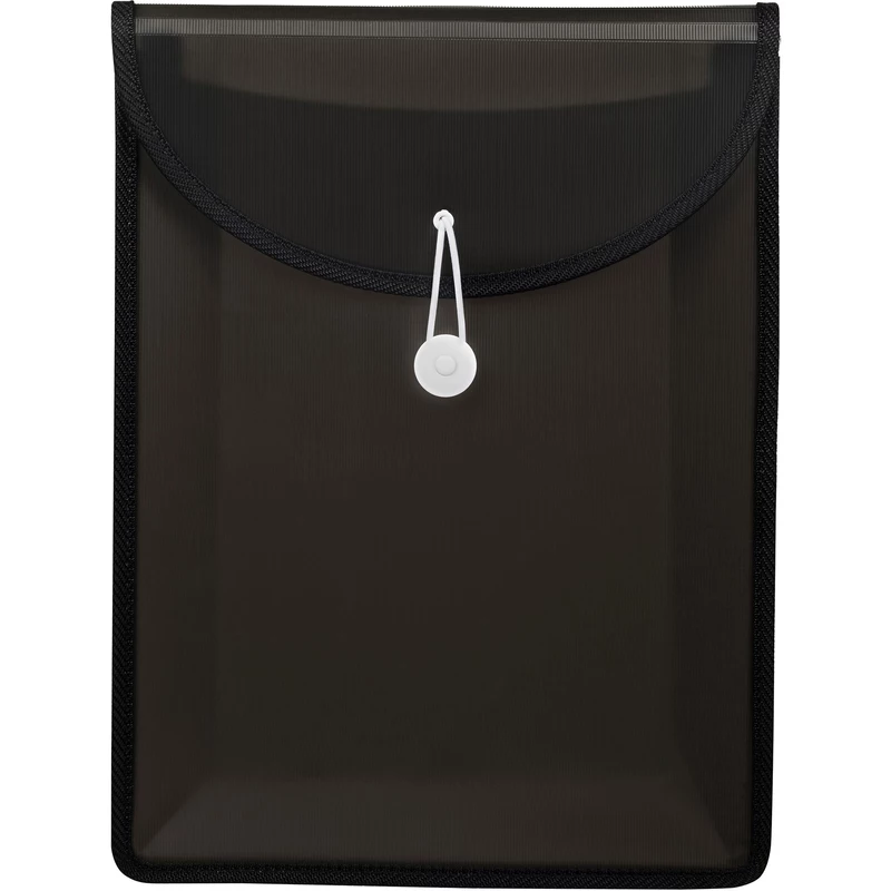 Marbig Document Wallet A4 Top Load 65mm Gusset Smoke