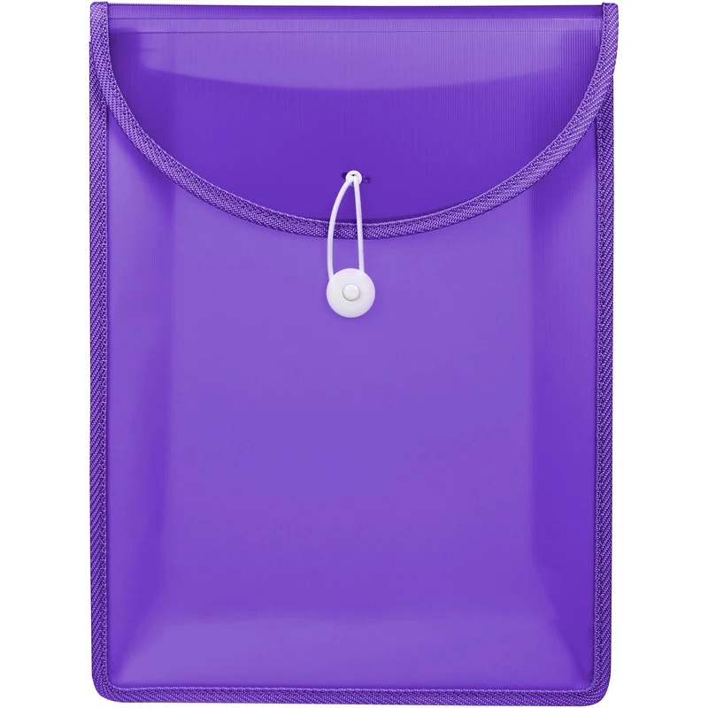 Marbig Document Wallet A4 Top Load 65mm Gusset Violet