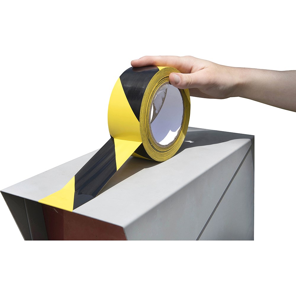 Cumberland Warning Tape 48mm x 45m Black & Yellow