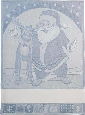 Asciugapiatti da ricamare Babbo Natale + Renna Asciugapiatti da ricamare Babbo Natale + Renna