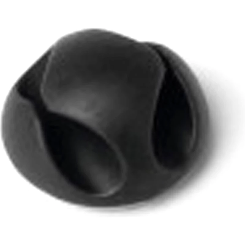 Durable Cavoline Self-Adhesive Cable Clips 2 Graphite Pack Of 6