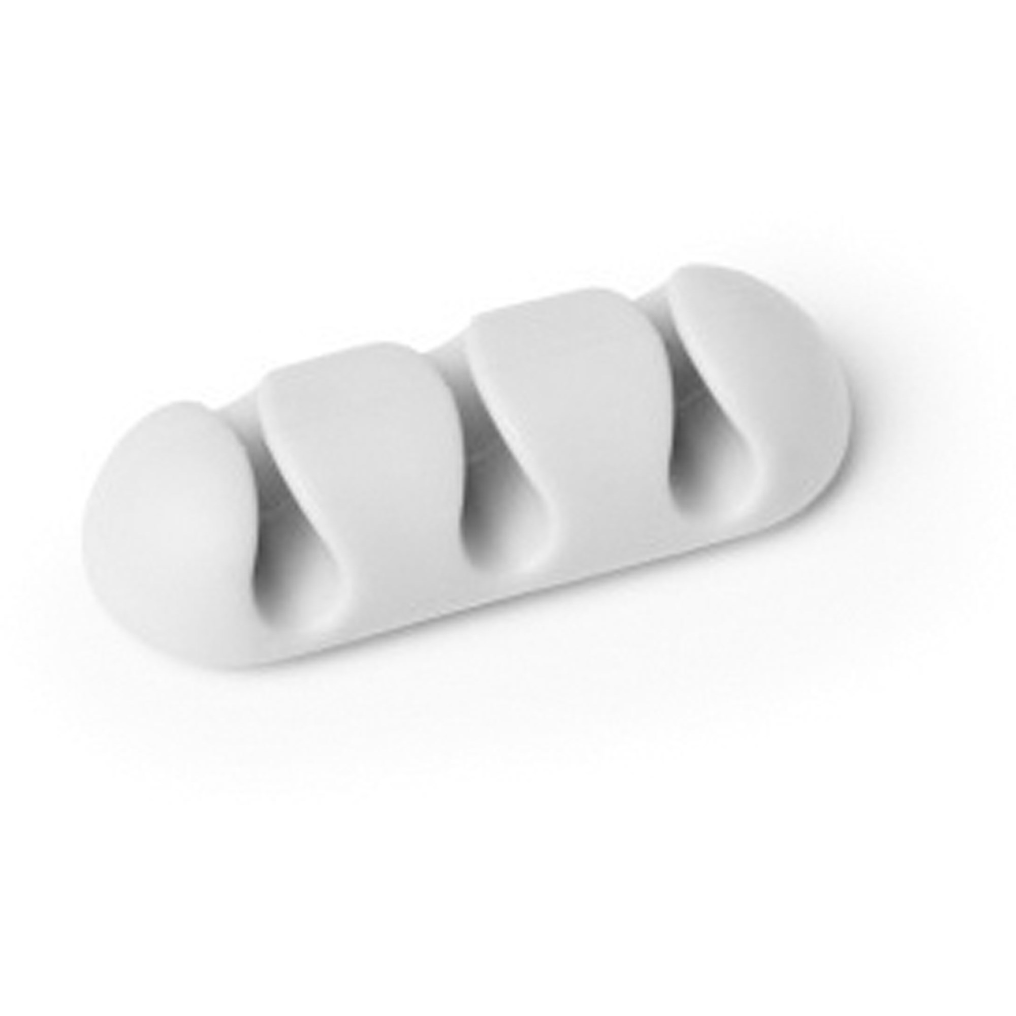 Durable Cavoline Self-Adhesive Cable Clips 3 Grey Pack  Of 2