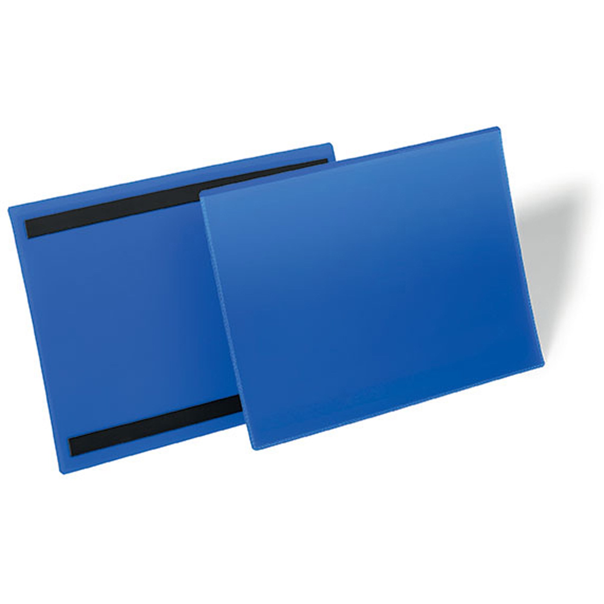 Durable Document Pouch Magnetic A4 Landscape Blue Pack  of 50