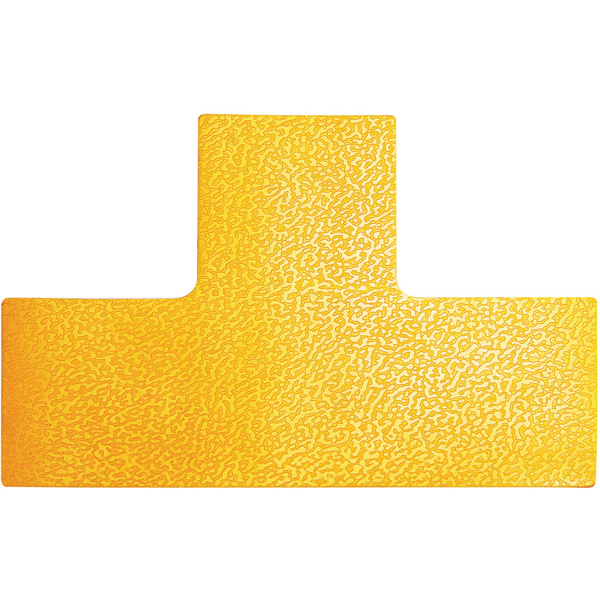 Durable Floor Markings T Shape Yellow Pack  Of 10