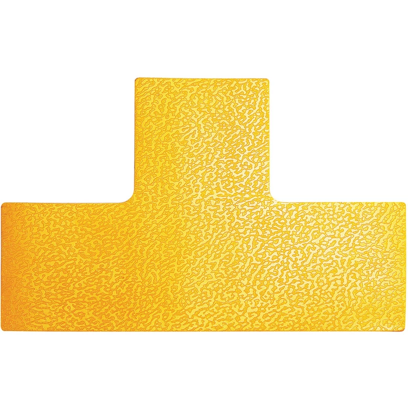Durable Floor Markings T Shape Yellow Pack  Of 10