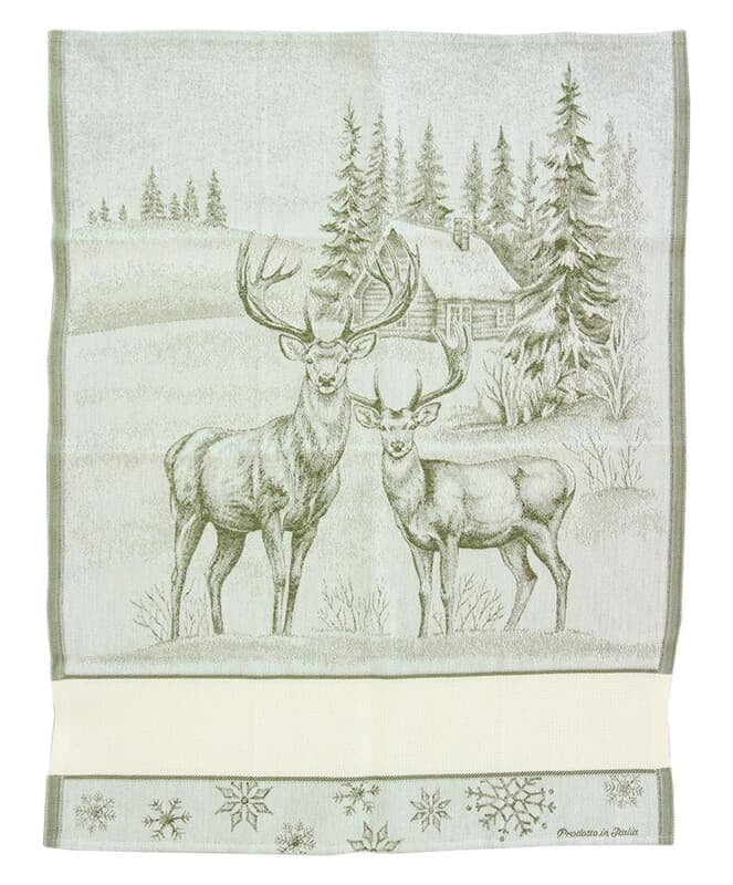 Strofinaccio per punto croce serie Cervi