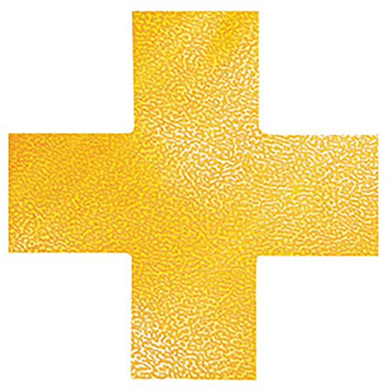 Durable Floor Markings Cross Yellow Pack  Of 10