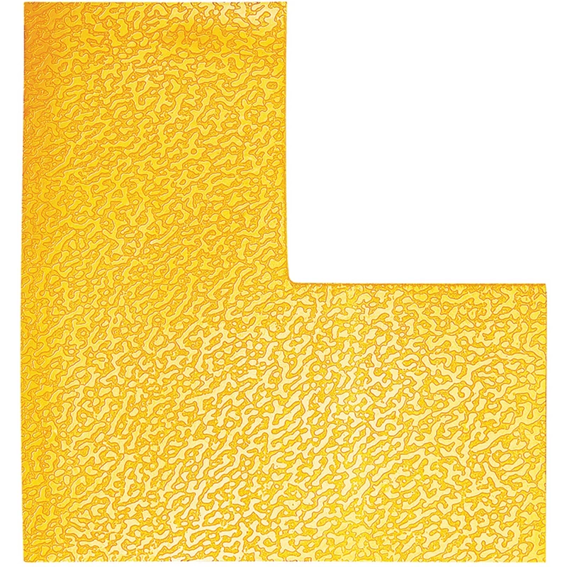 Durable Floor Markings L Shape Yellow Pack  Of 10