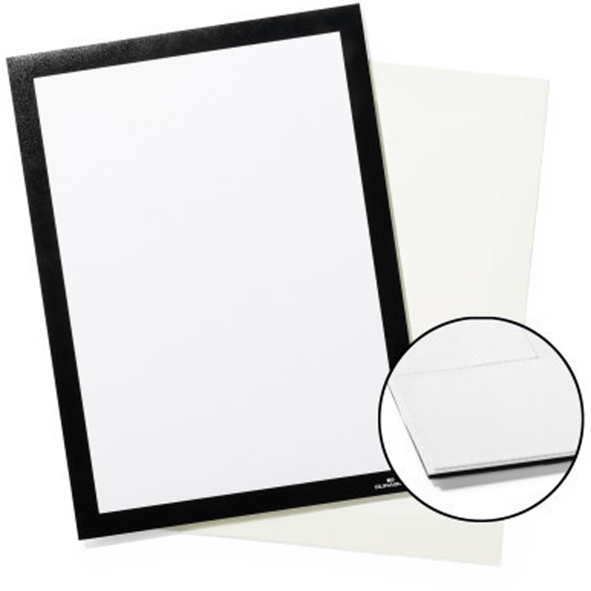 Durable Duraframe Grip Textile Surface A4 Sign Holder Black