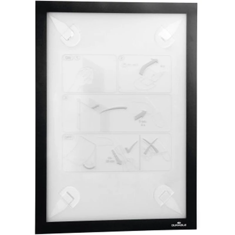 Durable Duraframe Wallpaper With Adhesive Strips A4 Black