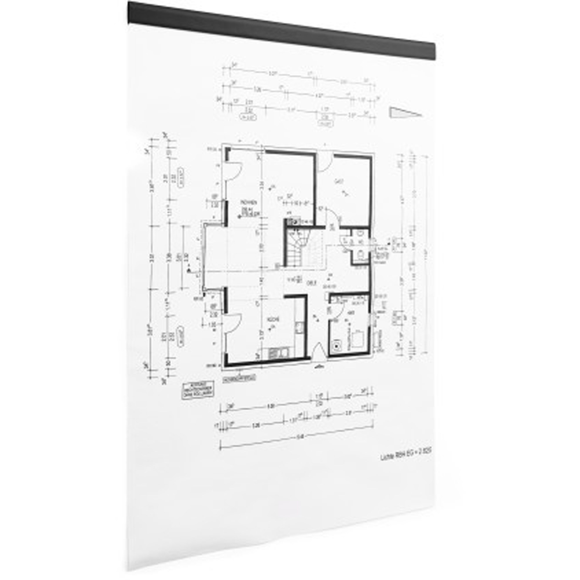 Durable Durafix Self-Adhesive Magnetic Clip 297mm Black Pack  of 5