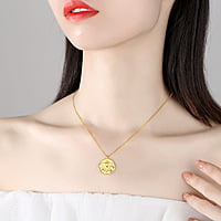 Gold-Plated Guardian Goddess Necklace Gold-Plated Guardian Goddess Necklace