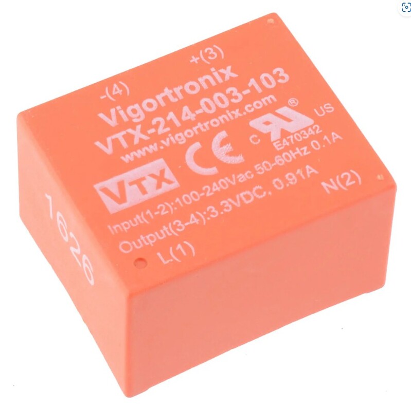 220V TO 12V/0.25A CONVERTER USED