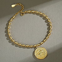 Gold-Plated Queen Elizabeth Bracelet