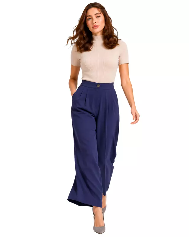 Elegant high-waisted wide-leg Pants