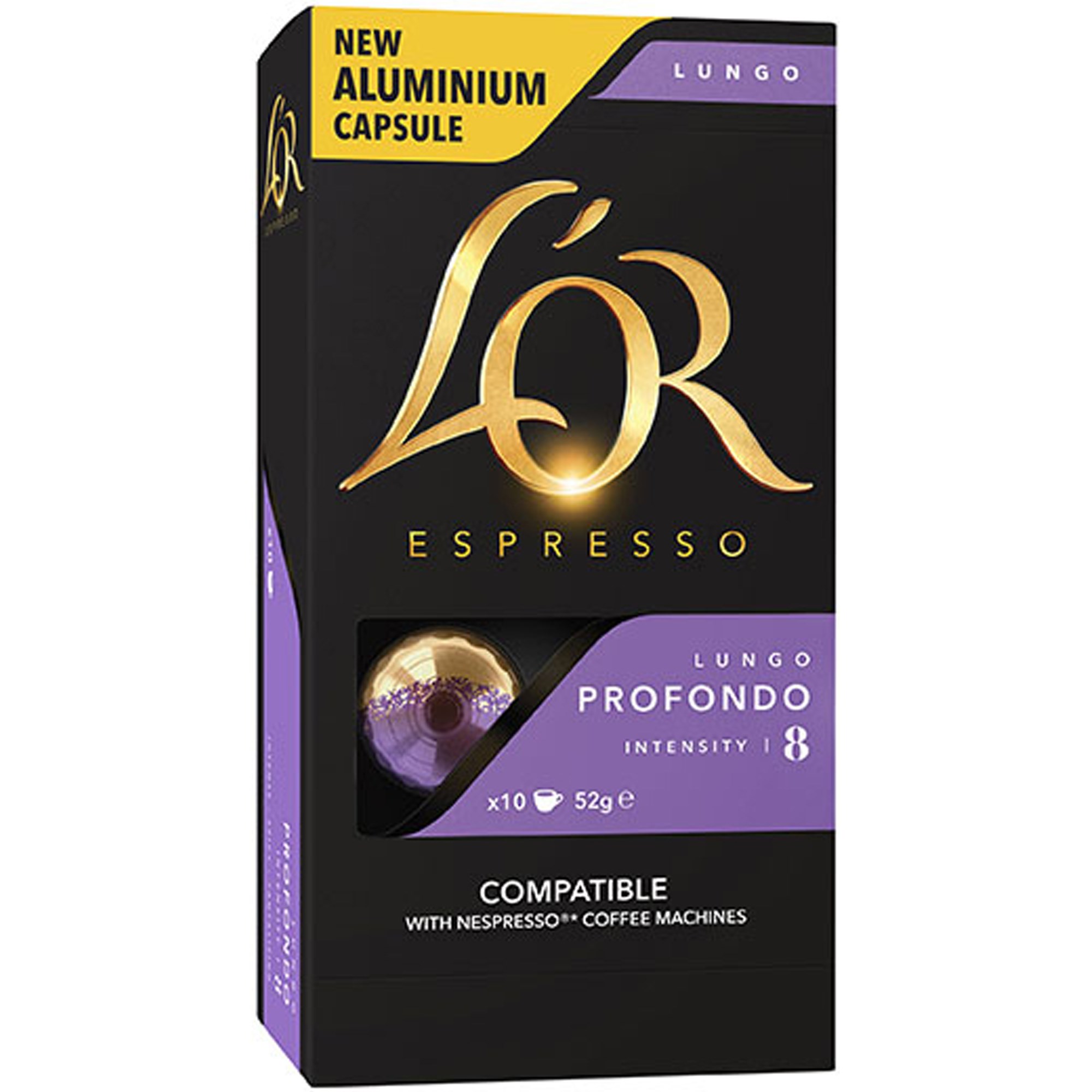 L'OR Espresso Coffee Capsules Lungo Profondo Box  Of 100