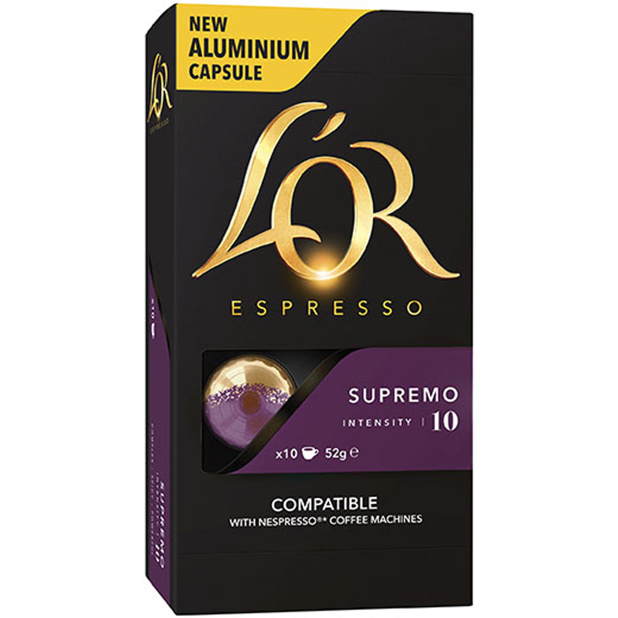 L'OR Espresso Coffee Capsules Supremo Box  Of 100