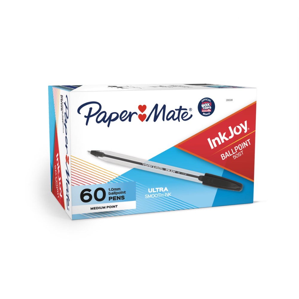 Papermate Inkjoy 100 Ballpoint Pen 1.0mm Black Box  of 60