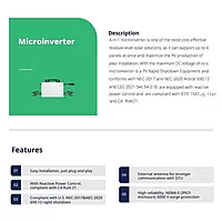 Hoymiles Microinverter HM-2000NT with Low Failure Rates & High Durability
