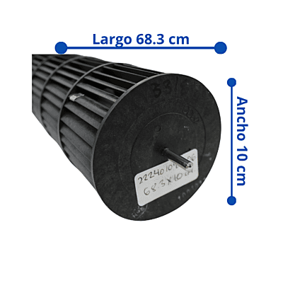 Turbina Para Minisplit Largo 68.3 cm Ancho 10 cm Opresor Externo - 222401090006