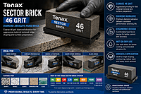 Tenax Sector Brick- 46 grit