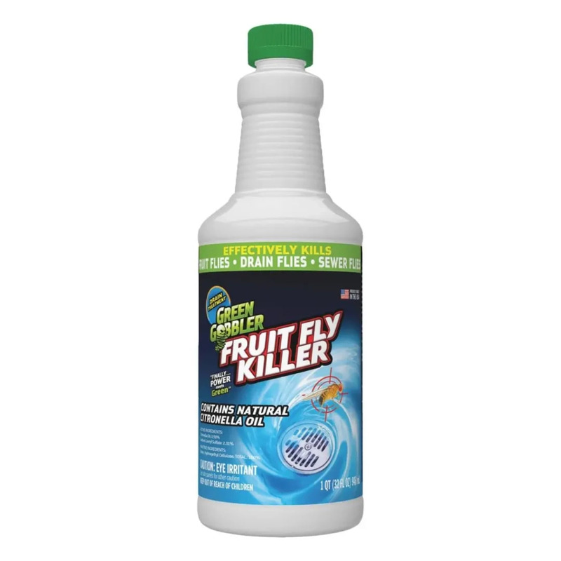 GREEN GOBBLER Fruit Fly Killer Gel Drain Opener and Cleaner 32oz