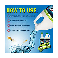 GREEN GOBBLER Fruit Fly Killer Gel Drain Opener and Cleaner 32oz
