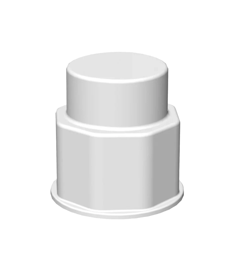 VersaBarb Spigot Fitting 1 1/8 Thread Closed Cap 1/EA